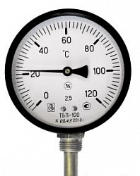 Термометр ТБП 100/50/Р-(0-120) С (ниж. подкл.)