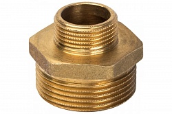 Ниппель переходной 1 1/4" x 1/2" Н/Н латунь STOUT SFT-0003-011412